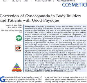 Correction of Gynecomastia in Body Builders